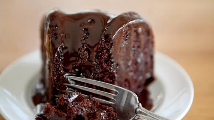 Chocolate Cake Close Up