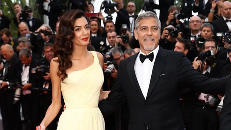 George Clooney and his wife Amal Clooney attend the 'Money Monster' Premiere