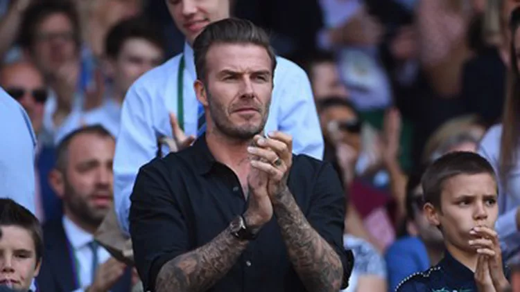 Wimbledon - David Beckham And Sons In The Stands