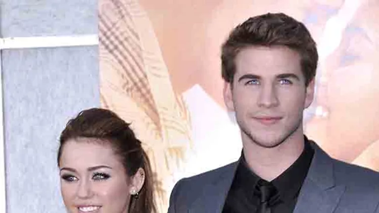 Archive photos of Miley Cyrus and Liam Hemsworth