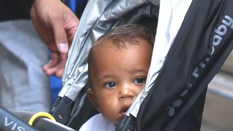Kim Kardashian and Kanye West's children North West and Saint West seen out in New York City.
