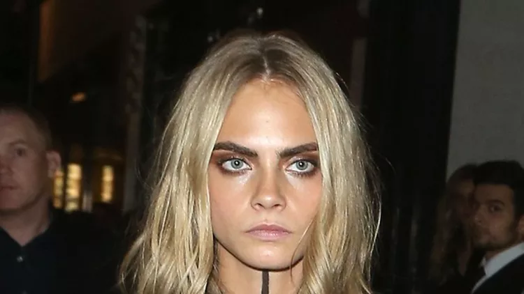 Cara Delevingne partys in London after Burberry LFW Show at Soho House