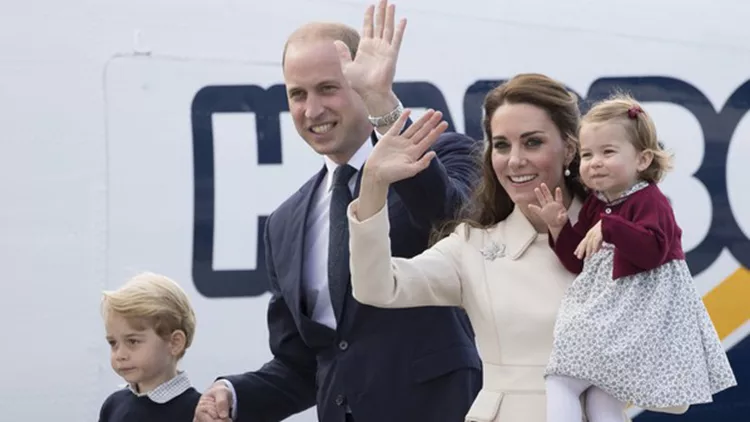 Prince George and Princess Charlotte wave goodbye to Canada