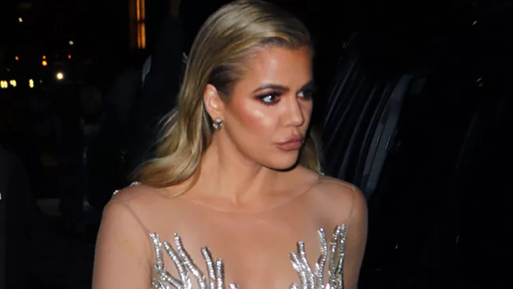 Khloe Kardashian is bobbed my angry  protestors with signs outside the Angel Ball on November 21 2016 in New York City.