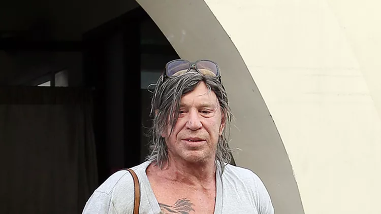 Mickey Rourke out and about in Beverly Hills, CA