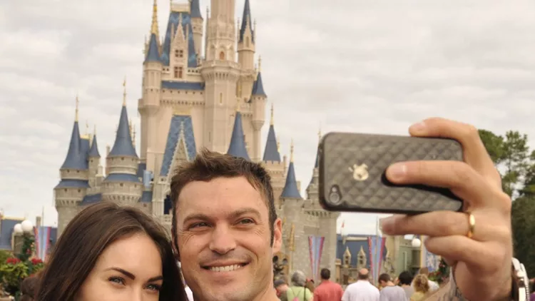 Brian-Megan-snapped-adorable-selfie-during-day-Disney
