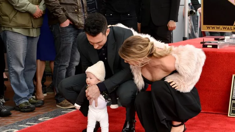 Adam Levine Honored with a Star on the Hollywood Walk of Fame - LA