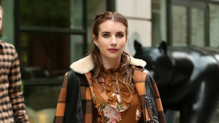 Actress Emma Roberts leaves the Crosby Hotel in New York City