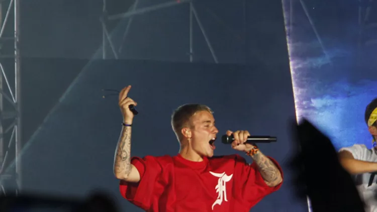Justin Bieber performs in Mumbai, India