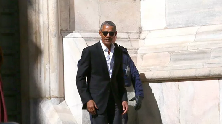 Barack Obama spotted on a visit to Milan