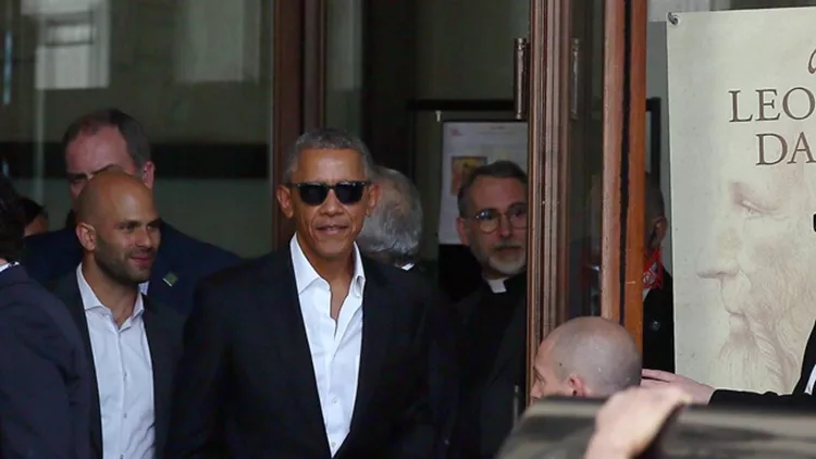Barack Obama spotted on a visit to Milan