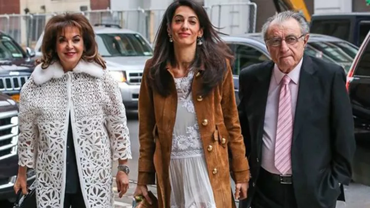 Amal Alamuddin - parents