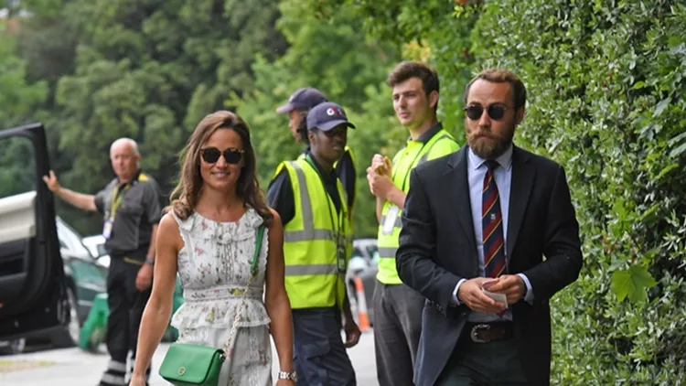 Pippa Middleton  James Middleton arrive at wimbledon
