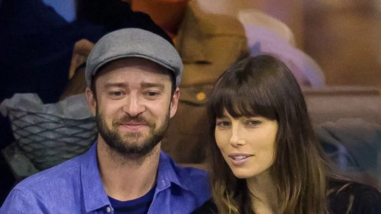 Justin Timberlake and Jessica Biel love for each other goes on strong as they are seen flirting with each other while cheering on the players Federer vs. Lopez at Arthur Ashe Stadium