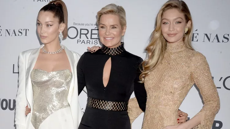 Bella Hadid, Yolanda Foster and Gigi Hadid