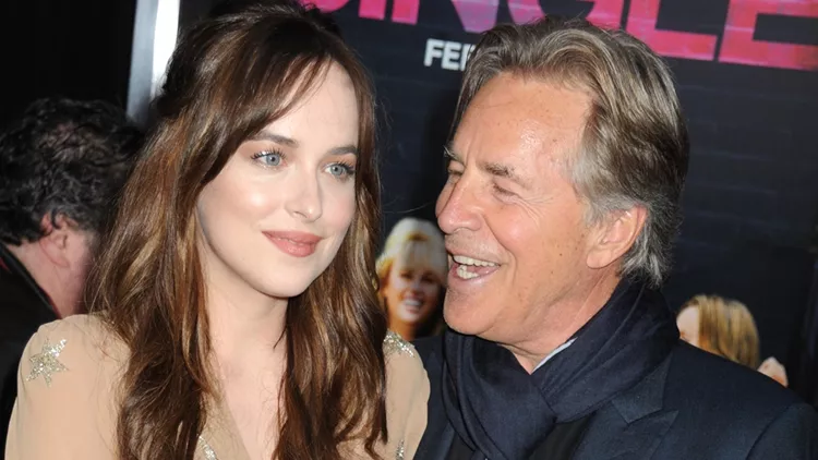 Dakota Johnson and Don Johnson