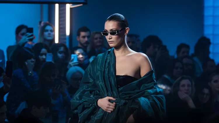 PFW - Bella Hadid Models For Alexandre Vauthier
