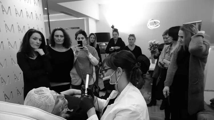 mia chramas while working on plasm technique