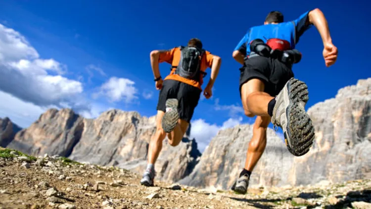 Dean Karnazes and Topher Gaylord. Dolomites, Cortina, Italy
