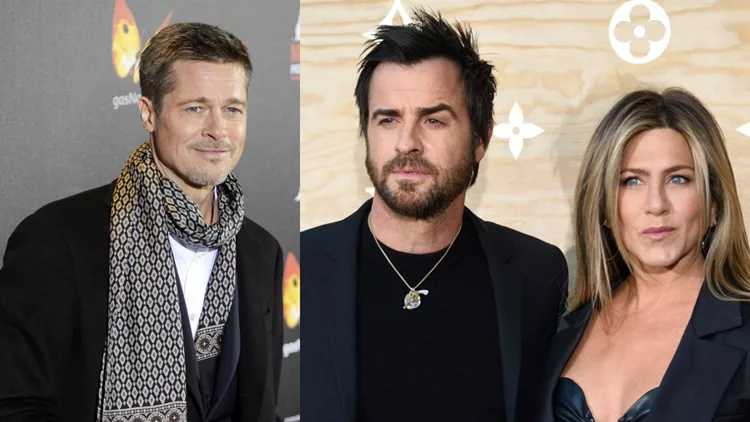 Brad Pitt Justin Theroux Jennifer Aniston