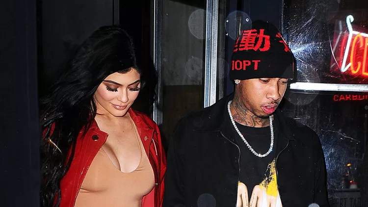 Kylie Jenner and Tyga leave Carbone after having dinner with The Weeknd in NYC