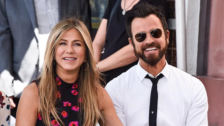 Jennifer Aniston and Justin Theroux attend the ceremony honoring Jason Bateman with 'Star On The Hollywood Walk Of Fame' in Hollywood