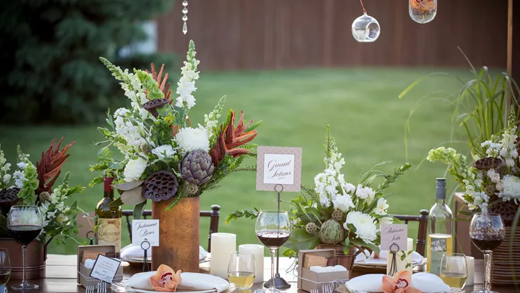 Autumn Harvest Succulent Table Decorations