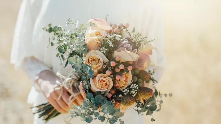 Rustic wedding bouquet