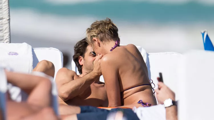 Sharon Stone is all in love with younger boyfriend during beach day in Miami one day before her 60th birthday