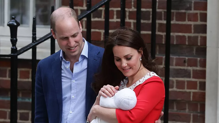 Duke And Duchess Of Cambridge Out With Newborn - London