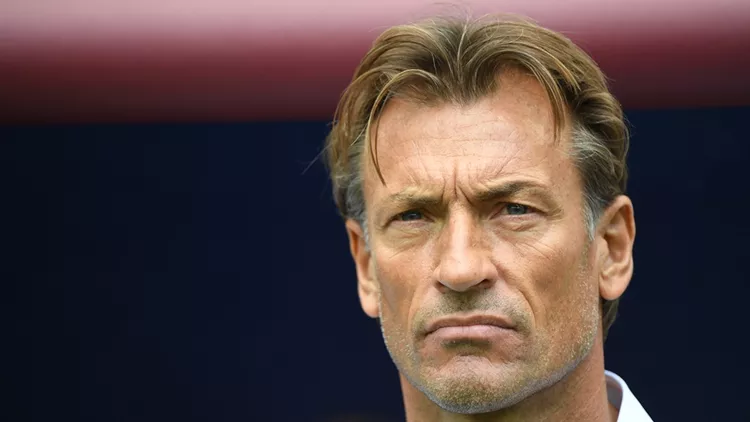 Morocco coach Herve Renard  during the 2018 FIFA World Cup Russia group B match between Portugal and Morocco at Luzhniki Stadium on June 20, 2018 in Moscow, Russia.