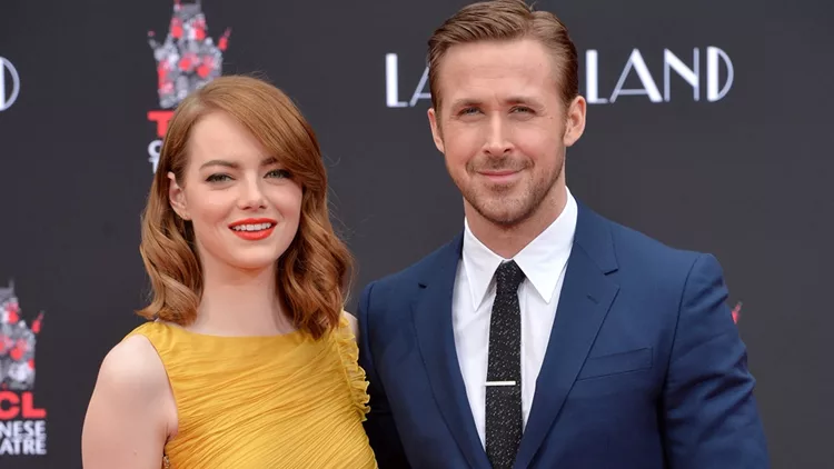 Ryan Gosling And Emma Stone Hand And Footprint Ceremony