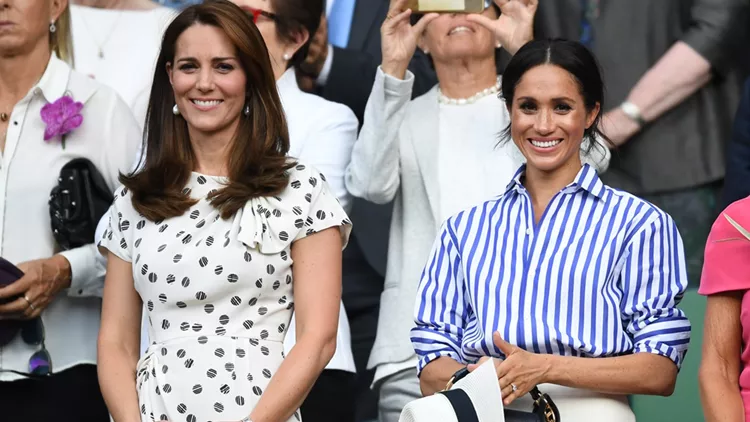 Meghan Markle and Kate Middleton at Wimbledon