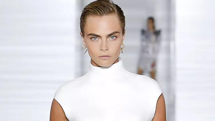 Cara Delevingne on the catwalk Balmain show, Runway Spring Summer 2019