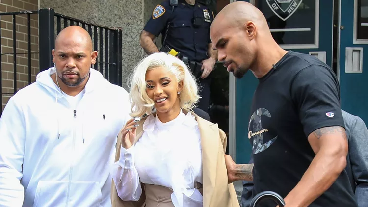 Cardi B Seen Leaving 109 Police Precinct  In Queens