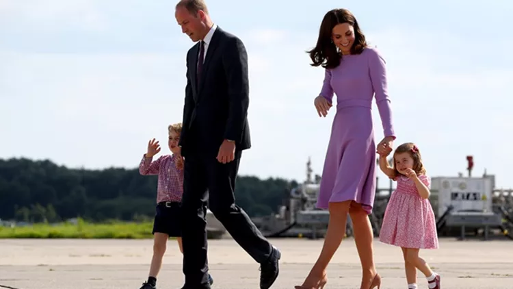 Prince William and his wife Kate Middleton visit Hamburg in Germany.