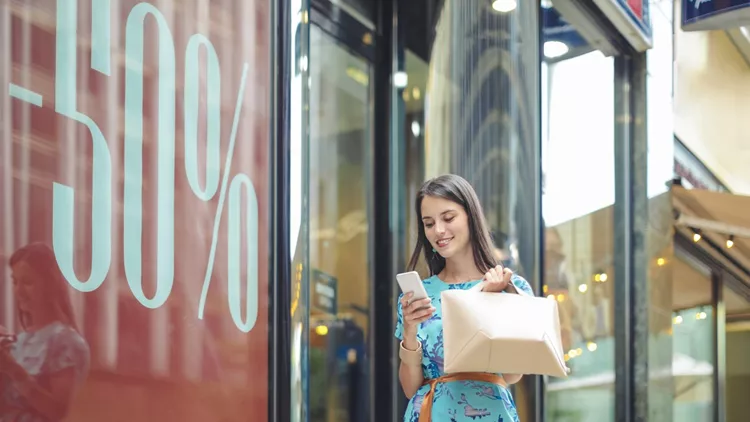 Young woman in the city