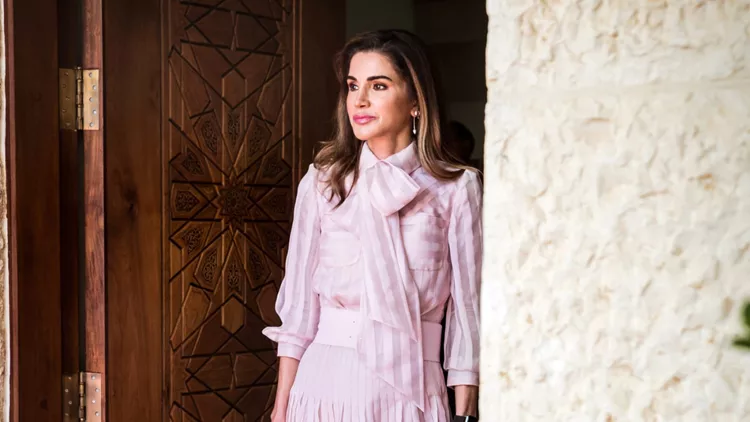 King Abdullah and Queen Rania receive Princess Victoria of Sweden and Prince Daniel in Amman