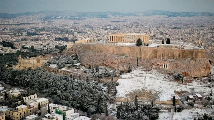 Αθήνα χιόνι Twitter
