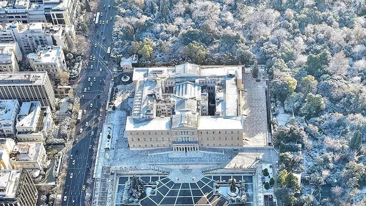 Αθήνα χιόνι Μαρίνα Βερνίκου (1)