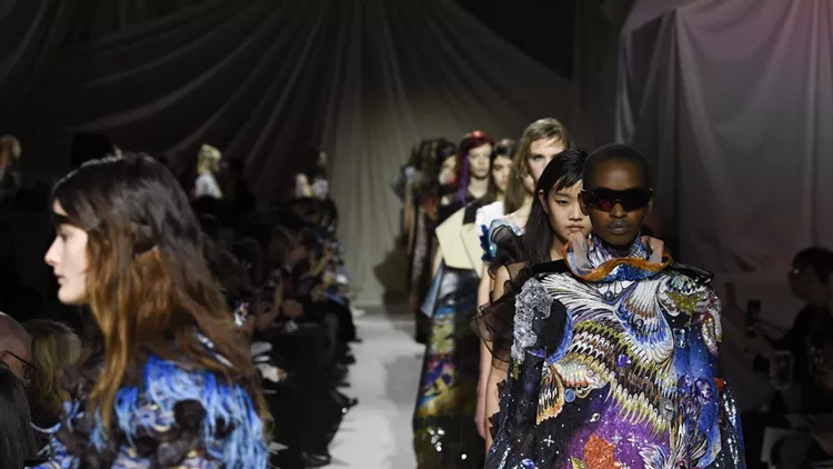 Women Ready to wear, winter 2019 2020, fashion week, London, England, from the house of Mary Katrantzou