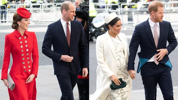 Kate Middleton- Meghan Markle - πρίγκιπας william - πρίγκιπας harry βασιλικής βρετανικής οικογένειας