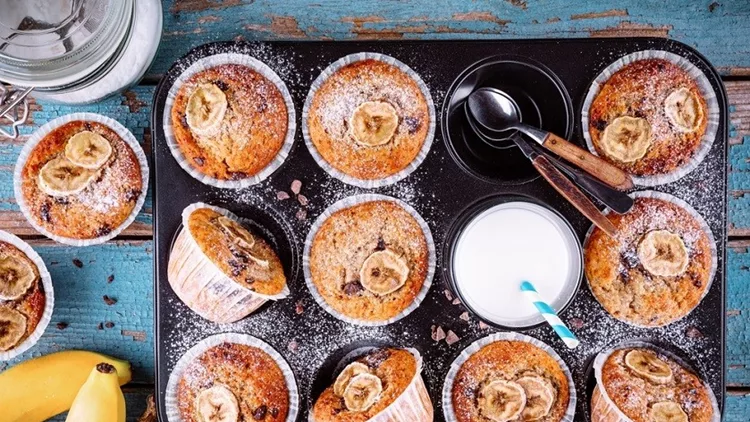 Muffins φρούτων χωρίς ζάχαρη