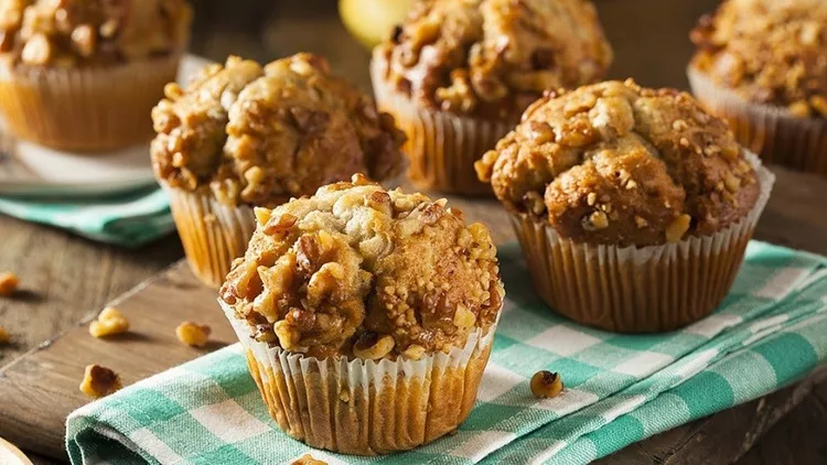 muffins με μπανάνα και βρώμη