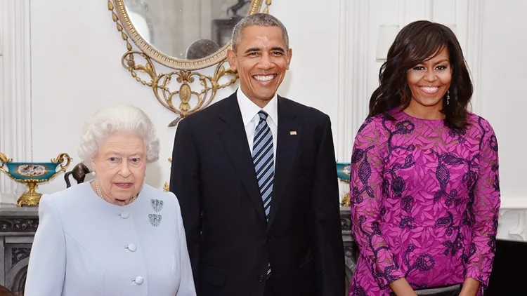 Βασίλισσα Ελισάβετ Barack Obama Michelle Obama
