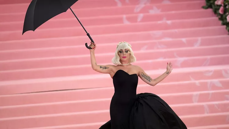 Lady Gaga arrives at the Met Gala 2019 in New York City this evening