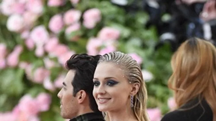 Sophie Turner and husband Joe Jonas  arriving at the Met Gala 2019 in New York City this evening