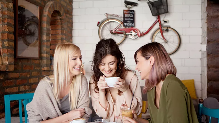 Coffee time with girlfriends