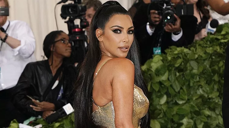Kim Kardashian at 2018 Met Gala celebrating the exhibition 'Heavenly Bodies: Fashion and the Catholic Imagination' at the Metropolitan Museum of Art in New York