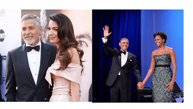 Όταν οι Obamas συνάντησαν τους Clooneys